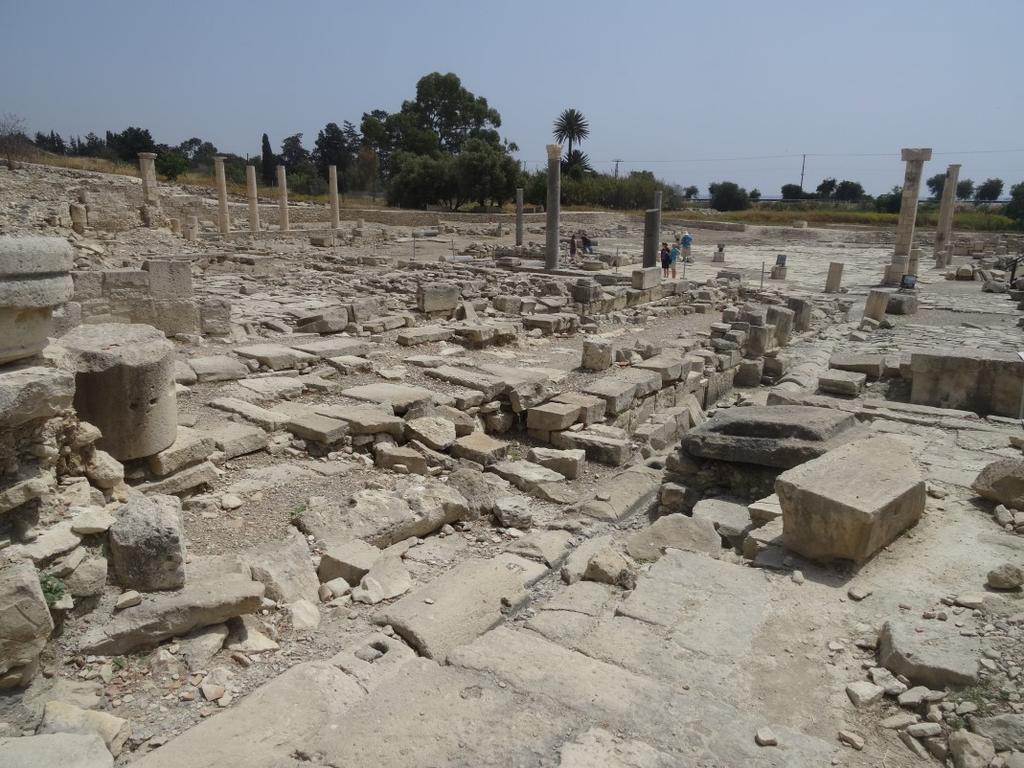 About 15 miles east of Limassol, we made our first stop at the ancient ruins of Amathus.