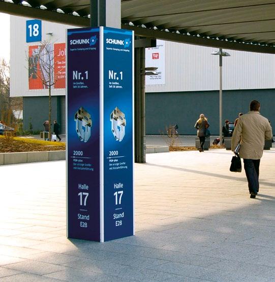 Advertising columns These prominent ad spaces located near the East 3 and North 1 entrances as well as the northern taxi stand are perfect for giving your customers an additional image boost.