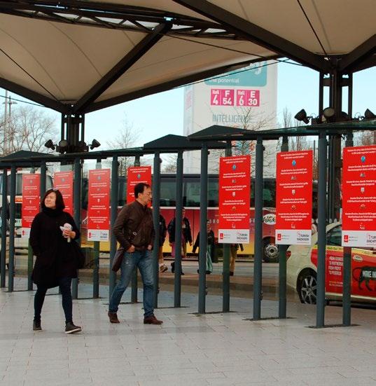 Taxi stand advertising Catch visitors attention by ad spaces located directly at taxi stand.