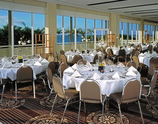 MARINA ROOMS Facing the stunning Marlin Marina these function rooms are filled with natural light by day and enchanted by glittering night lights in the evening.