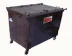 Trash and recycling containers Exception for hinged lid receptacles designed to