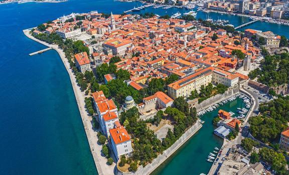 standing on an almost-isle with much of the old town walls still intact, Zadar has many remarkable quarters and monuments