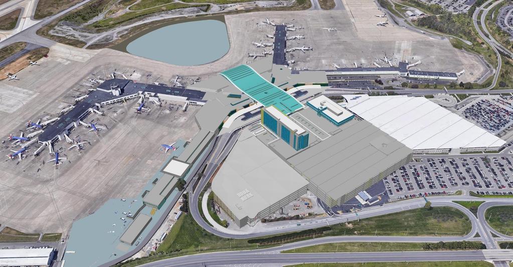 BNA Vision: Projects 0-5 Project 1: Central Utility Plant Project 0: Terminal Apron and Taxilane Expansion Project 3: International Arrivals Facility Project 1: Concourse D Project 3: Terminal Lobby
