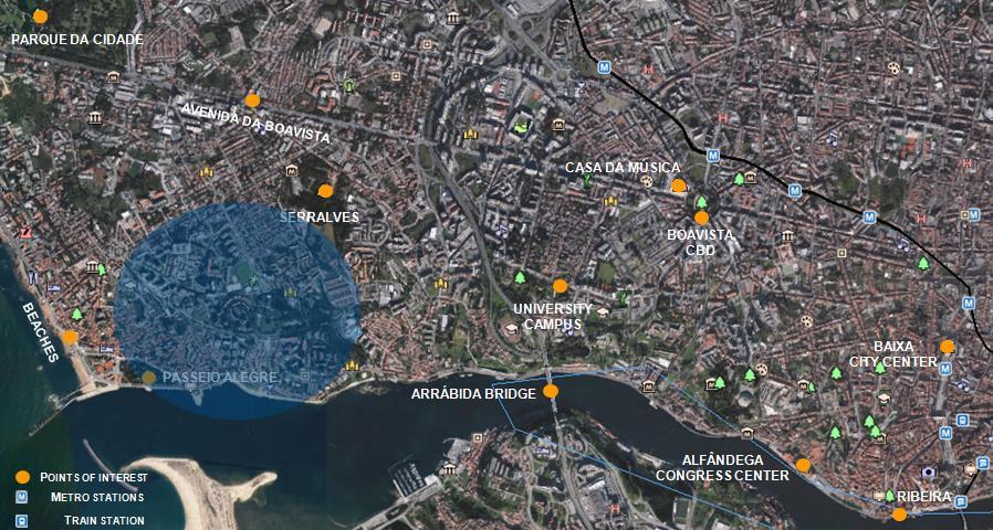 LOCATION PRIME LOCATION > Located at Foz do Douro, alongside the river and very close to Passeio Alegre. It s the city s prime residential location.