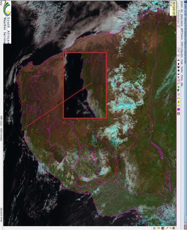 Figure 4: Satellite image of the weather in the area 1.8 Aids to Navigation 1.8.1 The aircraft was equipped with the approved Navigational aids.