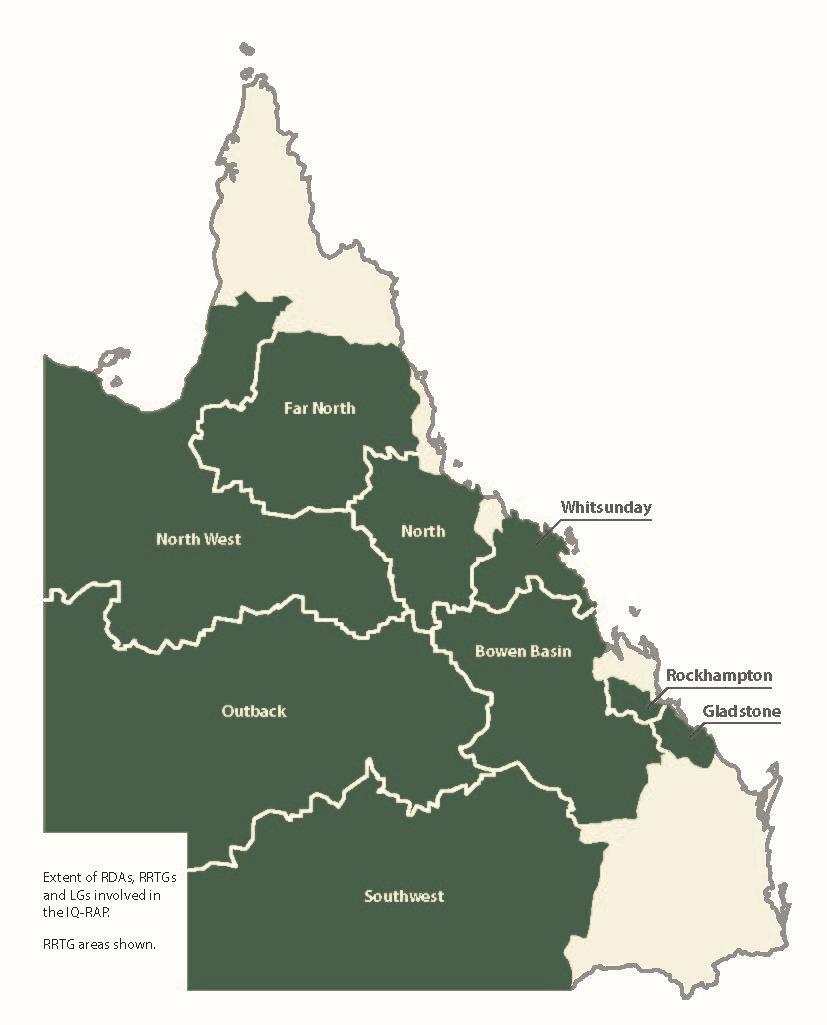 IQ-RAP Region: 19% of Australia s area 82% of Queensland s area Unemployment is high 7.