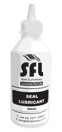 OMPONENTS Seal Lubricant Lubricant must be applied around the circumference of the fi tted seal, providing a lubricated interface between the seal and the liner when the product is used for positive