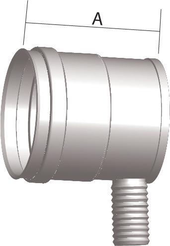 Incorporates a 1 SP stainless steel externally threaded drain connection and cap. The end cap is not removable.