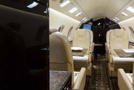 INTERIOR LEARJET WICHITA COMPLETION, DECEMBER 2011. EXECUTIVE FLOOR PLAN H (FORWARD CLUB) FIREBLOCKED; SEVEN (7) PASSENGER SEATING WHICH INCLUDES ONE (1) BELTED LAVATORY SEAT.