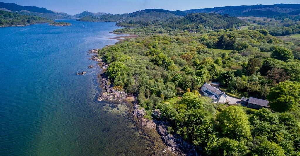 Rhu Cottage West Loch Tarbert Argyll PA29 6YF Traditional and charming stone built house Private setting on the banks of West Loch Tarbert Direct access to the