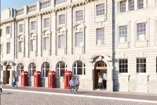 transform the Grade II listed former Post Office on Abingdon Street into a modern shopping and dining destination now dubbed the Red Box Quarter.