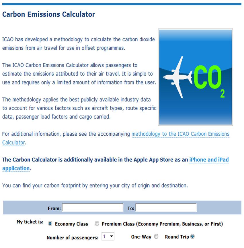 ICAO Carbon Emissions + Green Meetings