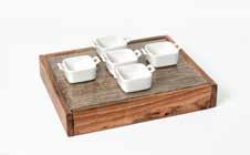 Wooden containers to be combined with impress trays.