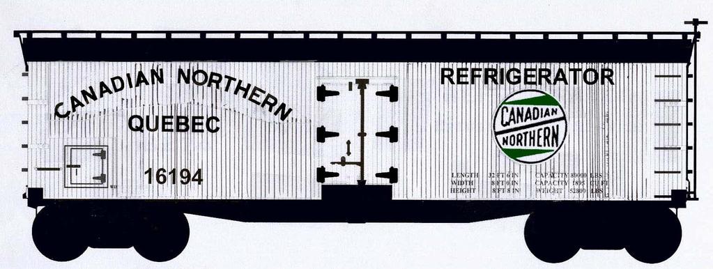 ORDER NOW Atlas O Canadian Northern Railway 40' Woodsided Reefer Atlas O is manufacturing a prototypical 40' woodsided reefer in the Canadian Northern Railway colors.