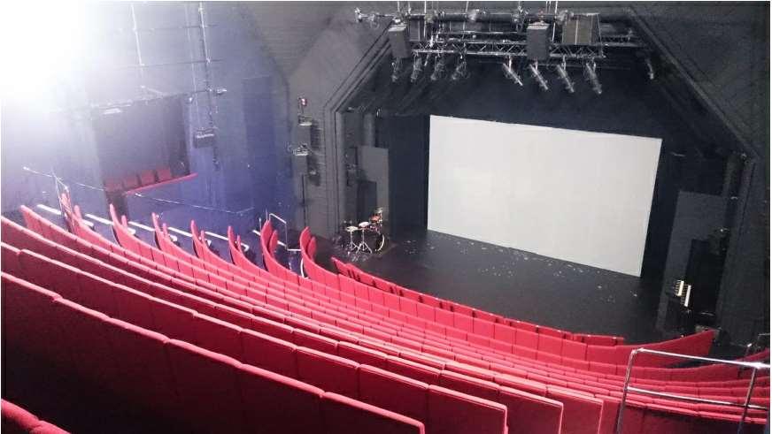 The inside of the theatre where the seats are is called the auditorium.