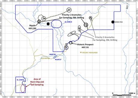 Bulman Resources Pty Ltd ( Bulman ), Northern Territory The following exploration programme (refer to Figure 5 for working areas) for Admiralty s lead and zinc Bulman Project in the Northern