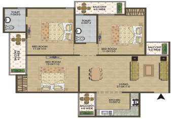 (Appx) 4 BHK + 3T