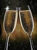We don't have a glass of champagne, but we would like to make a toast to Chapter Q. May she prosper in the New Year.