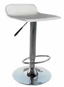 The Monet Bar Stool features a pressure lever for an optimal height adjustment.