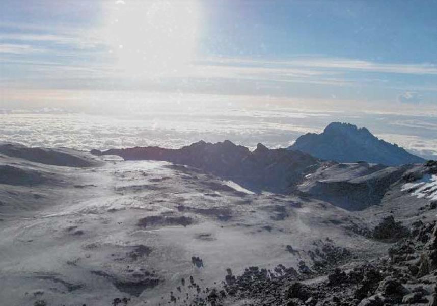 The weather on Kilimanjaro changes seasonally and varies with altitude on the mountain.