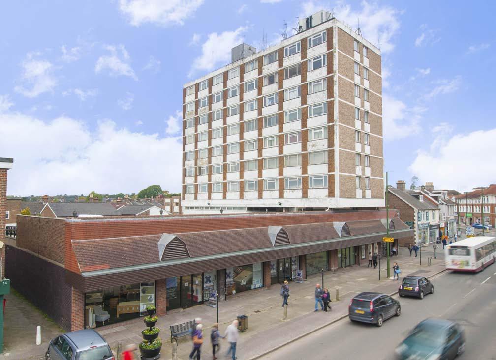 The property comprises a highly prominent multi-let block on Sussex Road SITUATION The property occupies a prominent
