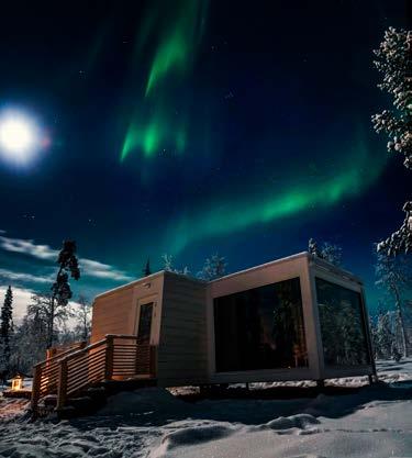 SKY VIEW CABIN ROOM DESCRIPTIONS Northern Lights Ranch offers four different types of Sky View Cabins - Standard, Superior, Superior with a Sauna and Deluxe with an