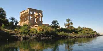 Painted bas-relief sculptures at endera he great Hypostyle Hall at Karnak Great Pyramid of Pharaoh Khufu and the Sphinx at Giza Falucas on the Nile at Aswan Guest Speaker George Hart Following