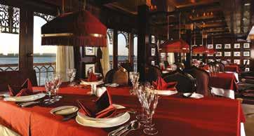 he Marasem Restaurant, Saraya Lounge and ahabia Bar are located on the higher decks offering wonderful