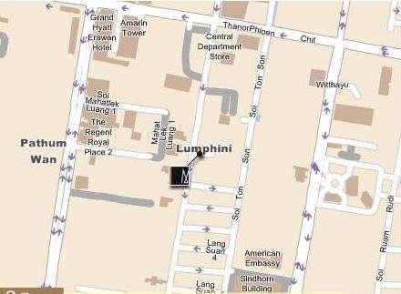 Location Map Hotel Muse is located on Lang Suan Road, a prestigious residential area within Bangkok s CBD.