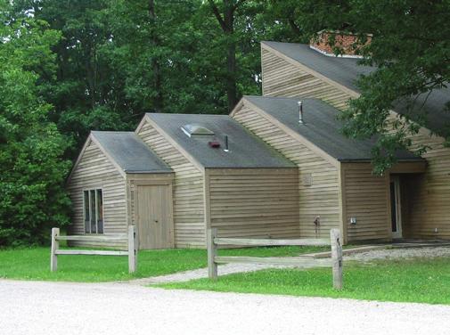 Cabins are small structures with windows, a