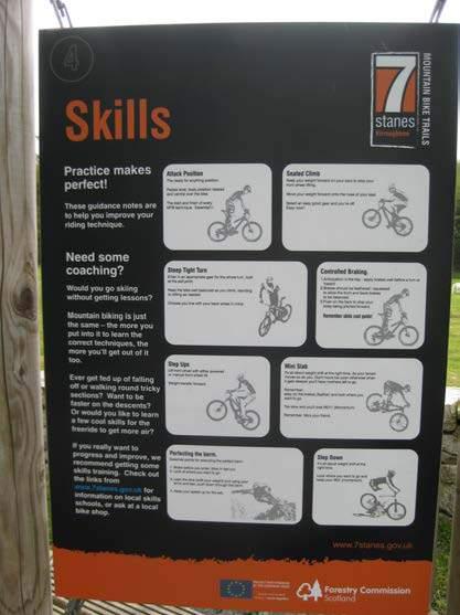 Educational Signs Effective outreach signage that provides educational and interpretive messaging is vital to effect a positive trail experience, regulatory compliance, and visitor safety, perhaps