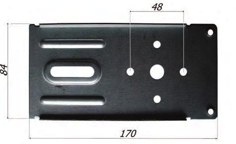 POSIZIONI PLATE FOR MOTOR 3 POSITIONS 1104/E3.