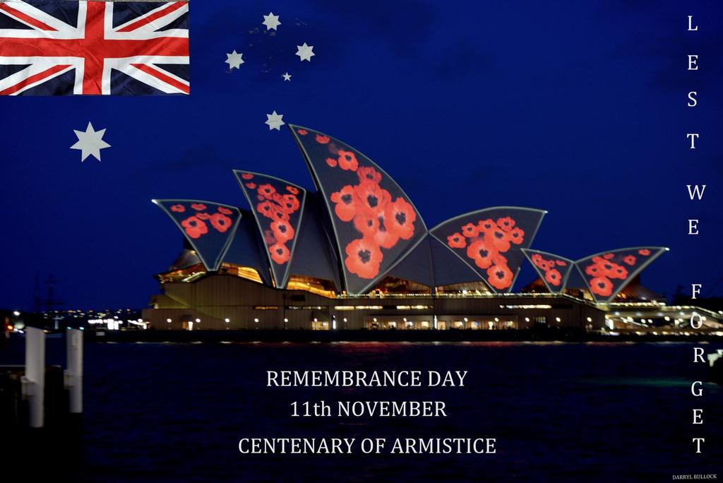 REMEMBRANCE DAY SERVICES 11th November, 2018 Centenary of the Armistice in 1918 Remembrance Day Service 1030 Forestville RSL Cenotaph Centenary of the Armistice Tribute 1645 Forestville RSL Cenotaph