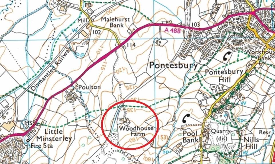 Turn left onto a track which is signposted Woodhouse Farm and continue for approx. 0.3 miles. At the end of the track, the property will be on your left.