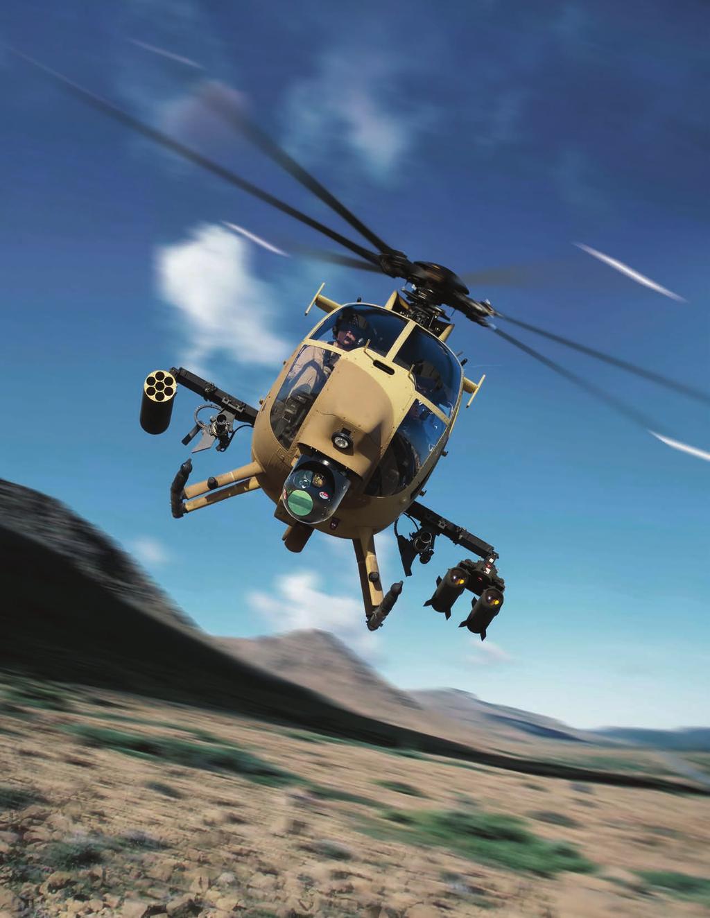 BOEING BUILDS THE AH-64 APACHE COMBAT HELICOPTER, AH-6 LITTLE BIRD LIGHT ATTACK/ RECONNAISSANCE