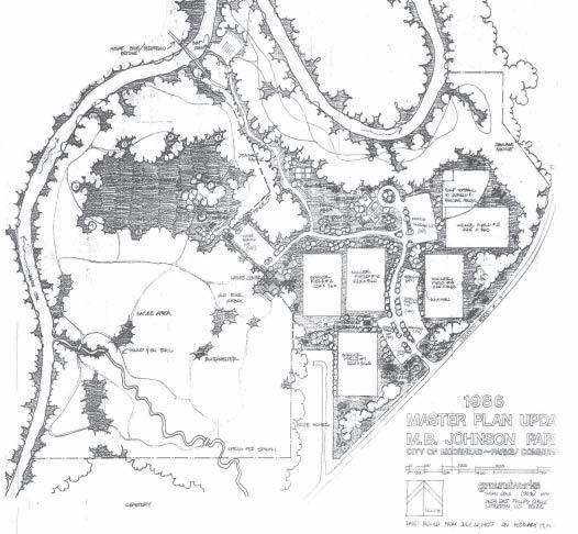 Park Facilities A master plan drawing was prepared for M.B. Johnson Park in the 1970s, and an update to that plan was prepared in 1986.