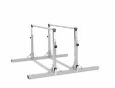 for base frames with special clamps, 4 low adjustable tubing including parallel bars 160 cm long.