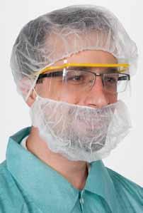 Pack of Case of Packs Beard Cover 17-100-925 100 5 Bouffants Fisherbrand Disposable Polyethylene Apron Lightweight plastic apron is sturdy enough to be reused