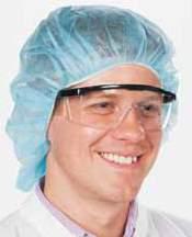 Fisherbrand Disposable Polypropylene Bouffant Cap Single-use cap provides basic protection Fisherbrand Visitorspec Spectacles Ideal for protecting visitors in industrial or medical settings