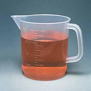 beakers Fisherbrand Low-Form Polypropylene Beakers Smooth, tapered design facilitates easy handling and pouring Resistant to most acids, bases, and many commonly used solvents Shatter resistant