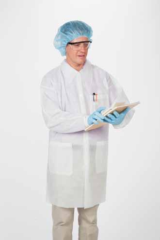 general laboratory Fisherbrand Basic Protection Disposable Polypropylene Lab Coats Single-use lab coats provide economical, light and breathable protection Roomy pockets for securely storing items