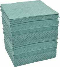 spill control general laboratory Fisherbrand Universal All Purpose Dark Green Absorbent Pads Designed for high wear resistance and ideal for foot traffic and walkways Material: Polypropylene Dark