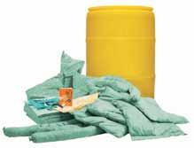 ) Yellow INCLUDES: 50 pads, four socks, eight pillows, one pair of goggles, one pair of nitrile gloves, five disposal bags, handbook. COMPLIANCE: UN Approved; OSHA 29 CFR 1910.