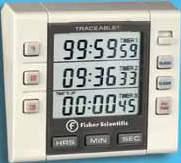 It indicates traceability to standards provided by NIST. 14-648-5 Fisher Scientific Traceable Big-Digit Radio Atomic Wall Clock Provides visibility from 20' (6.