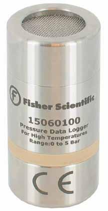 equipment AND instruments data loggers Fisher Scientific High-Temperature Pressure Data Logger Designed for use in autoclave validation and mapping Easy to use simply place it in the docking station