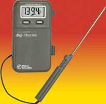 equipment AND instruments thermometers Fisher Scientific Digital Thermometers with Stainless-Steel Stem Easy-to-read handheld digital thermometers Stainless-steel stem is chemically resistant to