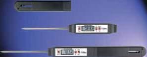 Short-stem piercing models are ideal for carrying in a pocket Longer probes are excellent for measuring sample temperatures while stirring in deep vessels or water baths Thermometers with longer