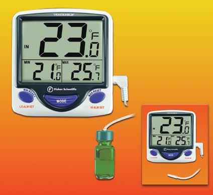 equipment AND instruments thermometers Fisher Scientific Traceable Jumbo Refrigerator/Freezer Thermometers Perfect for monitoring freezers, water baths, heating blocks, incubators and refrigerators