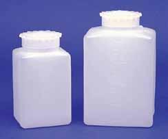 Fisherbrand LDPE Wide-Mouth Bottles Ungraduated, translucent for better visibility Virtually unbreakable, yet very flexible Chemically resistant to most weak and strong acids and organic solvents,