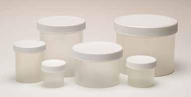 Fisherbrand Polystyrene Jars Clear polystyrene offers clarity of glass and safety of plastic Capacity Screw Cap Size Cat. No. Case of 1 oz. (30mL) 43mm-400 02-911-792 72 2 oz.